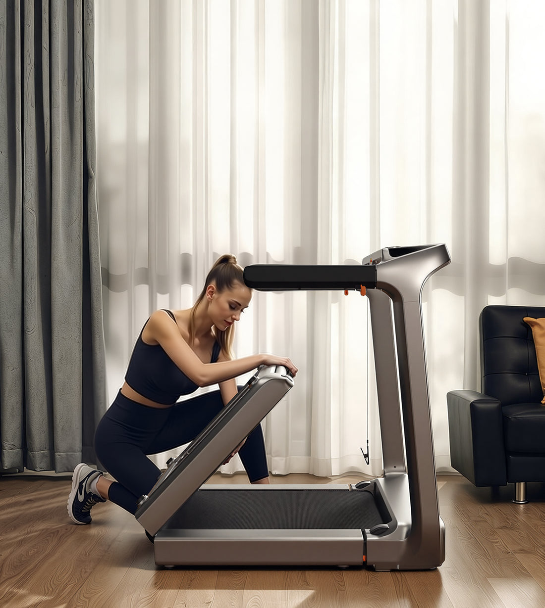 A TREADMILL THAT FOLDS UP